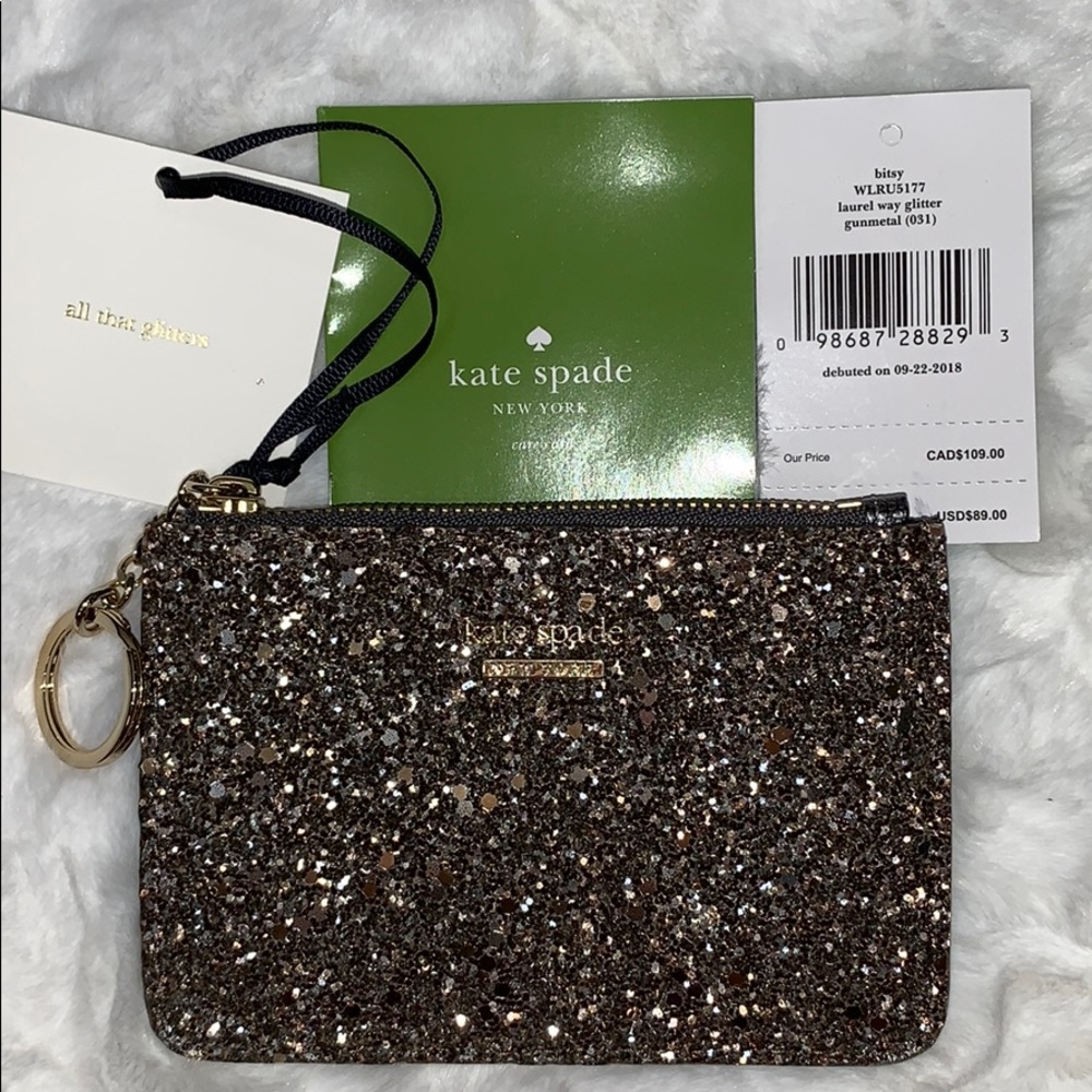 Kate spade laurel way bitsy glitter wallet NWT